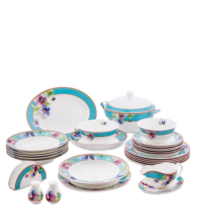 Столовый сервиз из фарфора на 6 персон Виола Pavone JK-120