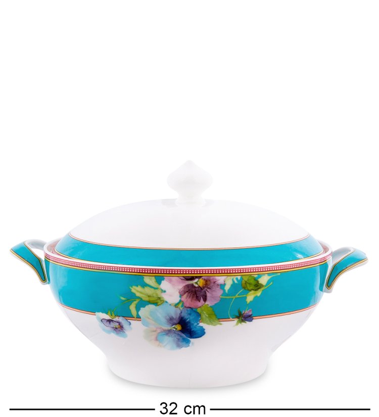 Столовый сервиз из фарфора на 6 персон Виола Pavone JK-120, фотография супницы