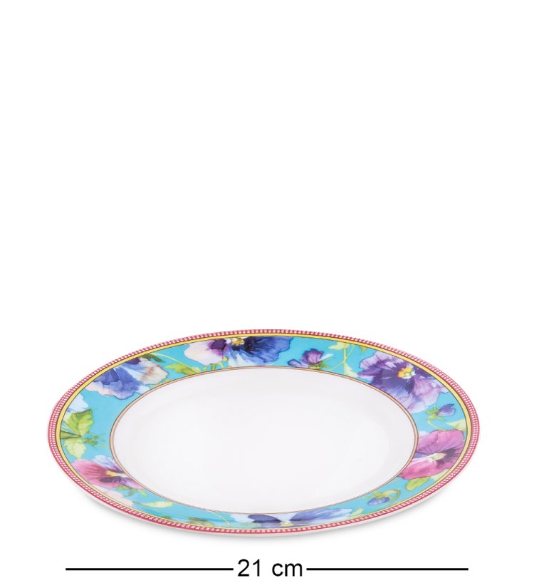 Столовый сервиз из фарфора на 6 персон Виола Pavone JK-120, фотография десертная тарелка