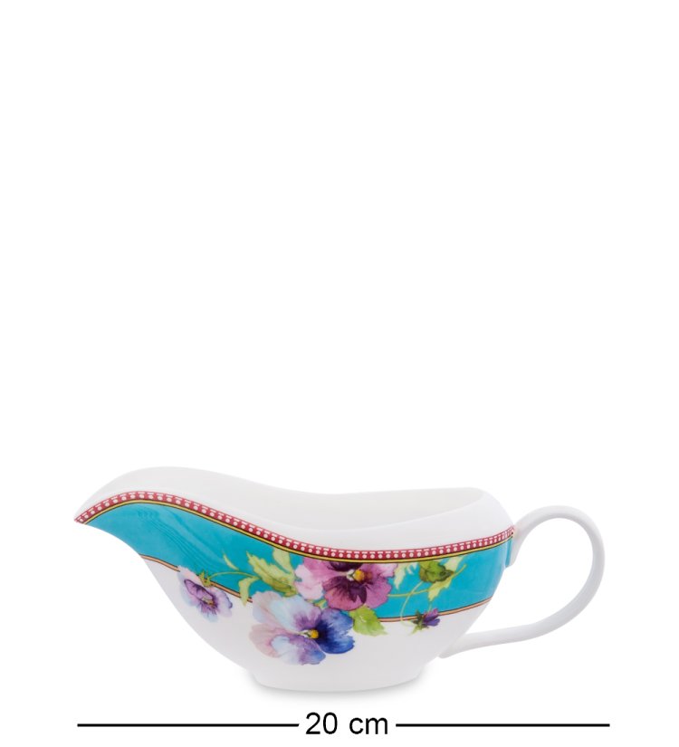 Столовый сервиз из фарфора на 6 персон Виола Pavone JK-120, фотография соусника