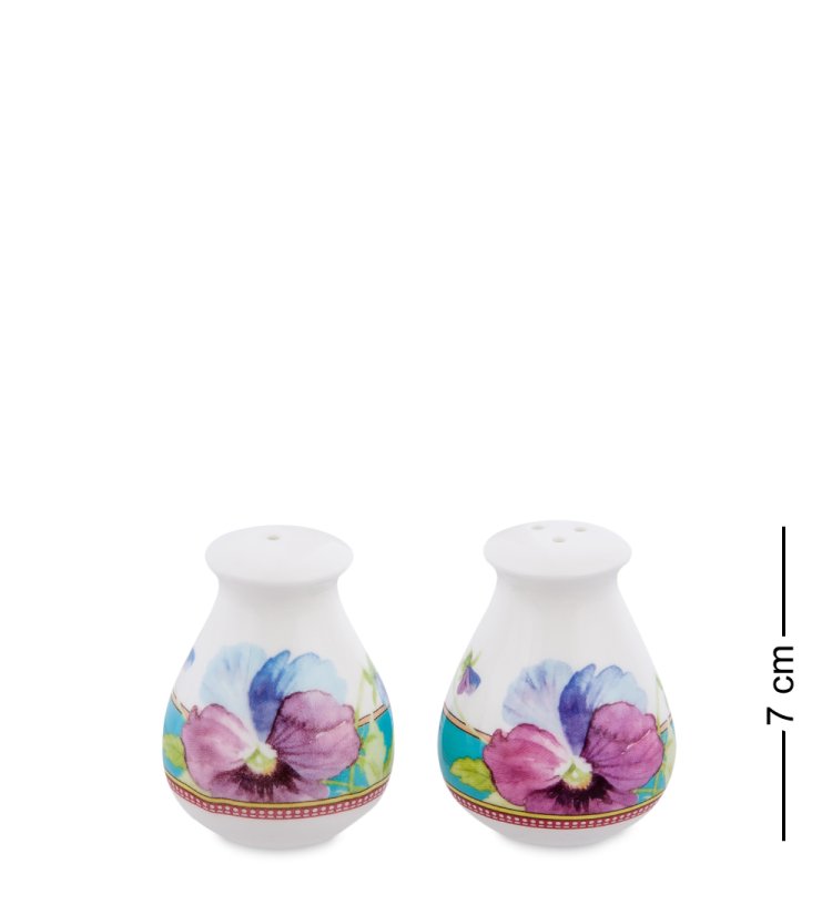 Столовый сервиз из фарфора на 6 персон Виола Pavone JK-120, фотография емкостей для специй