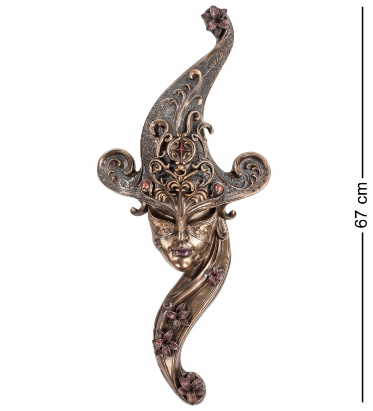 Венецианская маска Медный Лотос Veronese WS-329