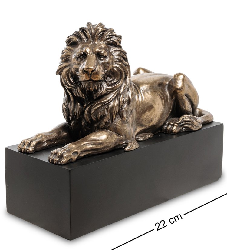 Статуэтка Лев на платформе Veronese WS-851