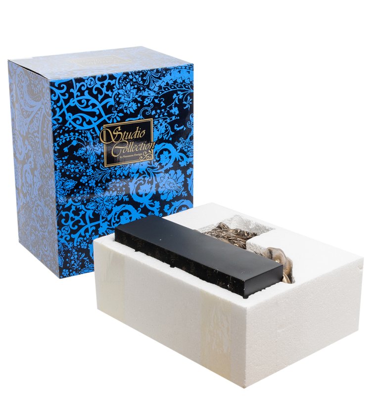 Статуэтка Лев на платформе Veronese WS-851, упаковочный вид