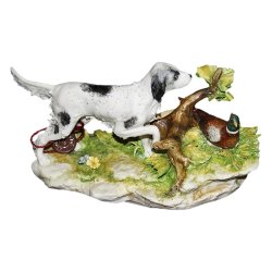 Статуэтка из фарфора Сеттер и фазан