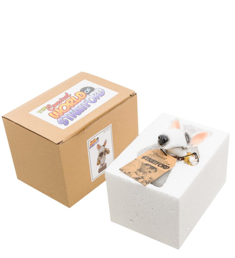 Статуэтка Собака Бультерьер Желаю золотых достижений The Comical World of Stratford RV-907, упаковочный вид