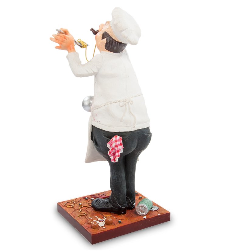 Маленькая Статуэтка Лапшичный Повар - The Cook Forchino FO-84000, оборотная сторона