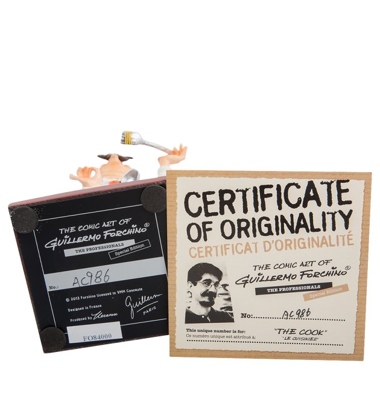 Маленькая Статуэтка Лапшичный Повар - The Cook Forchino FO-84000, сертификаты