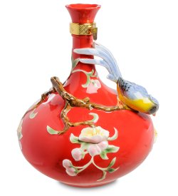 Фарфоровая Ваза для цветов Голубая птица счастья