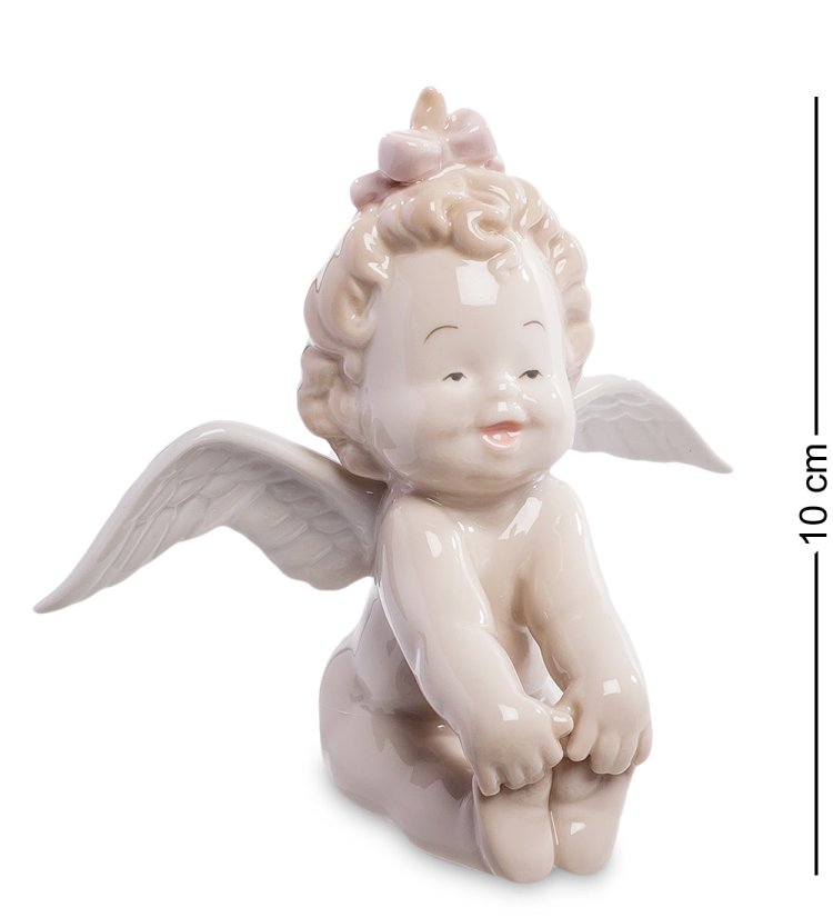 Статуэтка из фарфора Маленький Кудрявенький Амурчик Pavone JP-35/ 1