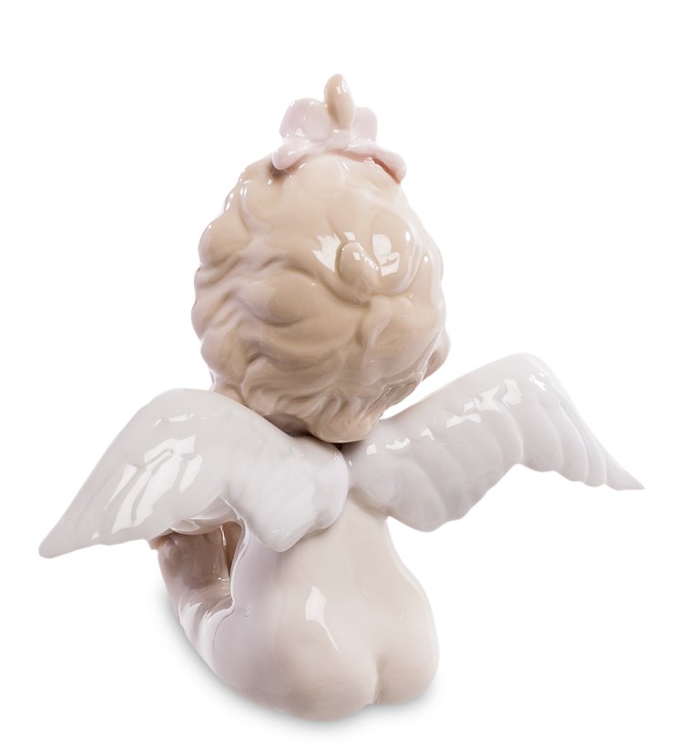 Статуэтка из фарфора Маленький Кудрявенький Амурчик Pavone JP-35/ 1, оборотная сторона