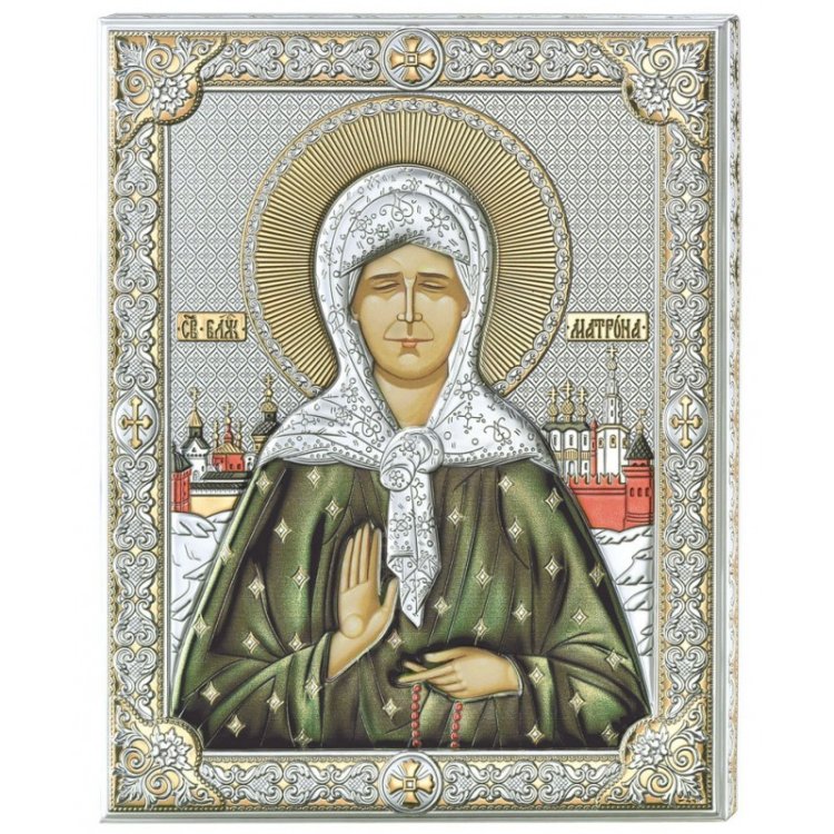 Икона Святая Матрона Московская, Размер: 12х16 см