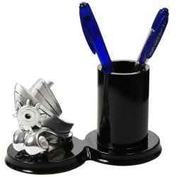 Подставка для ручек Серебряный Корабль, Глянцевый