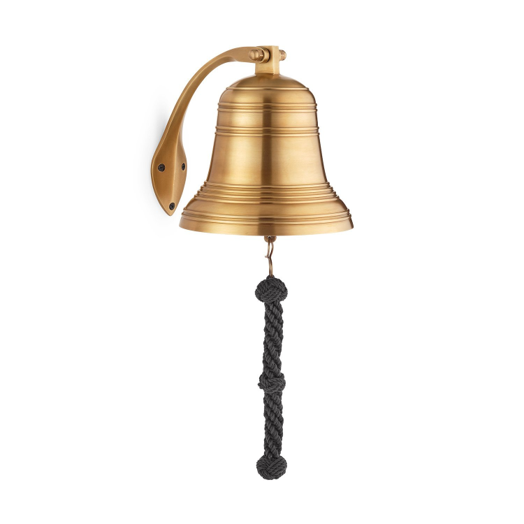 Корабельная рында Бронзовый Колокол - Диаметр 20 см, вид профиль