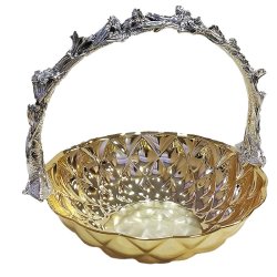 Корзина для фруктов с ручкой Diamante