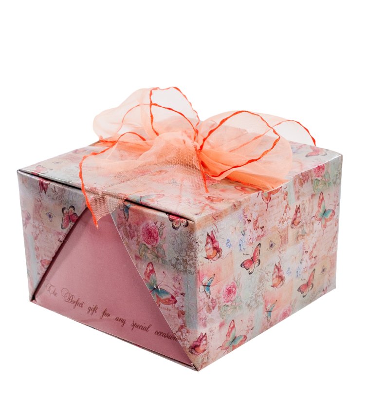 Статуэтка из фарфора Довольная Лягушка в цветах Pavone JP-11/ 59, фотография коробочки