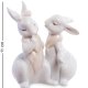 Статуэтка из фарфора Пара белых кроликов Pavone JP-31/ 18