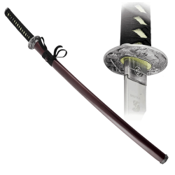 Классический Меч самураев Катана, красные ножны