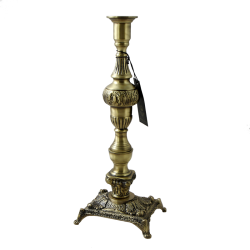 Подсвечник на одну свечу Джустиса, цвет антик