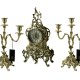 Часы каминные с канделябрами Дон Луиш, золотые Bello De Bronze BP-25050-D