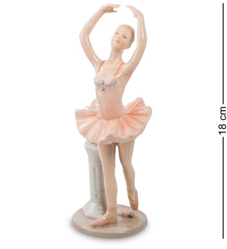 Статуэтка из фарфора Балерина у колонны Pavone CMS-19/17