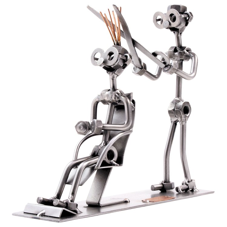 Фигурка из металла Парикмахер 190 Hinz & Kunst