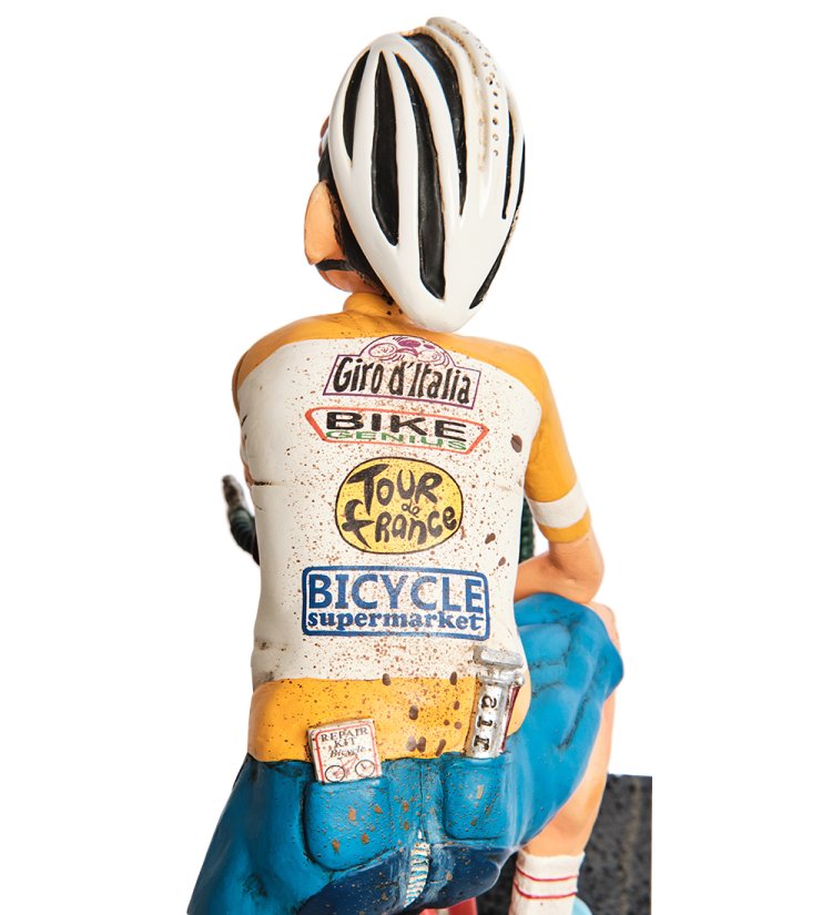 Статуэтка Велосипедист - The Cyclist Forchino FO-85550, увеличенный вид сзади