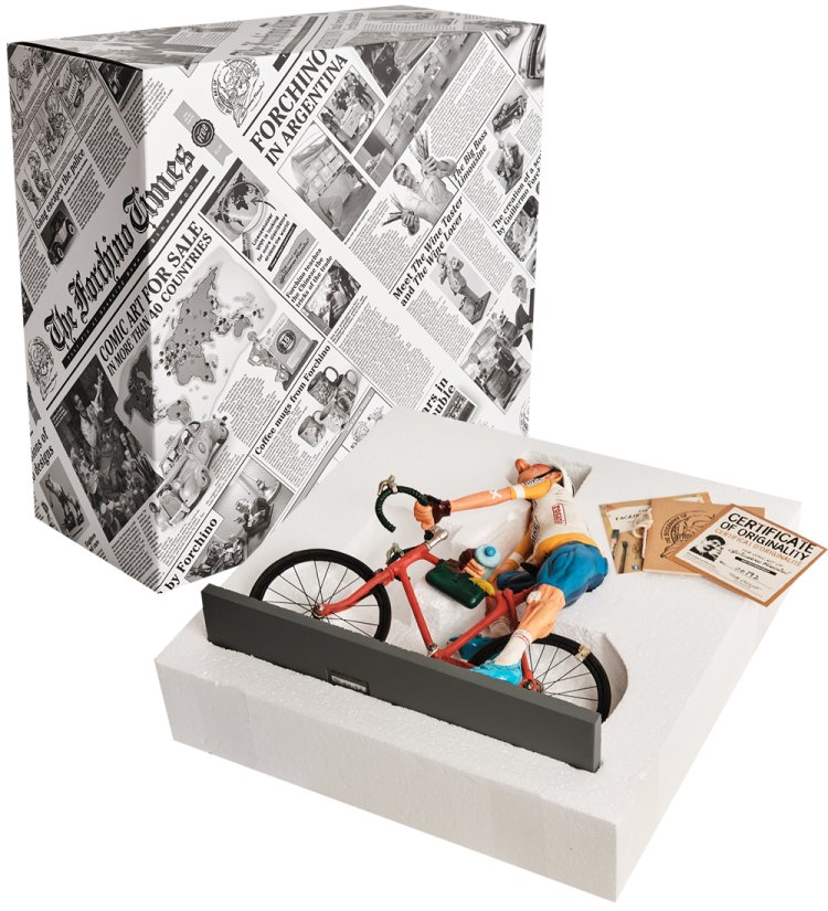 Статуэтка Велосипедист - The Cyclist Forchino FO-85550, упаковочный вид