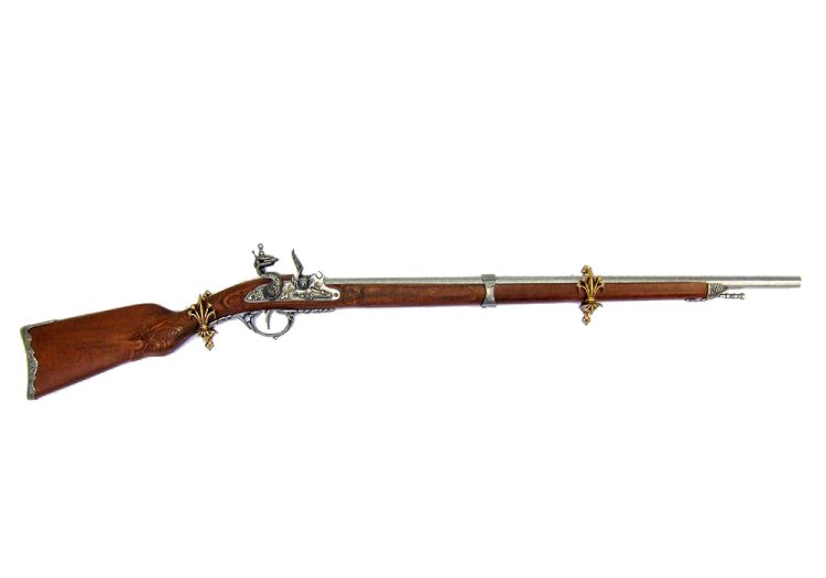 Настенное Крепление Цветок под латунь Denix 11-L, фотография с ружьем