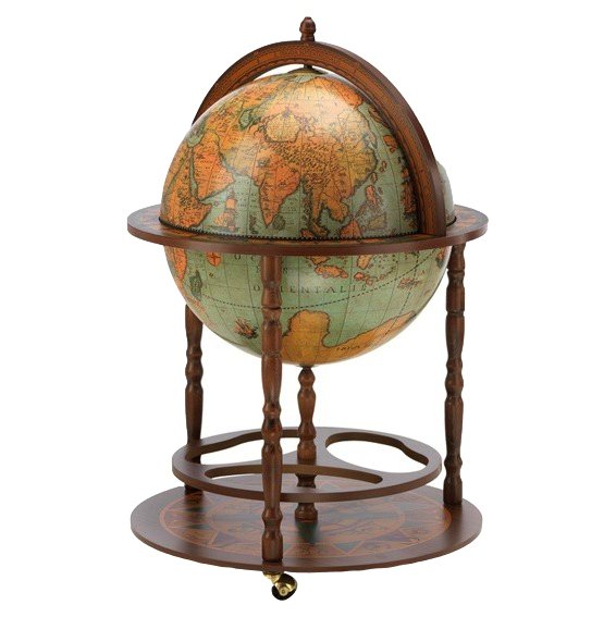 Глобус-бар с подставкой для бутылок